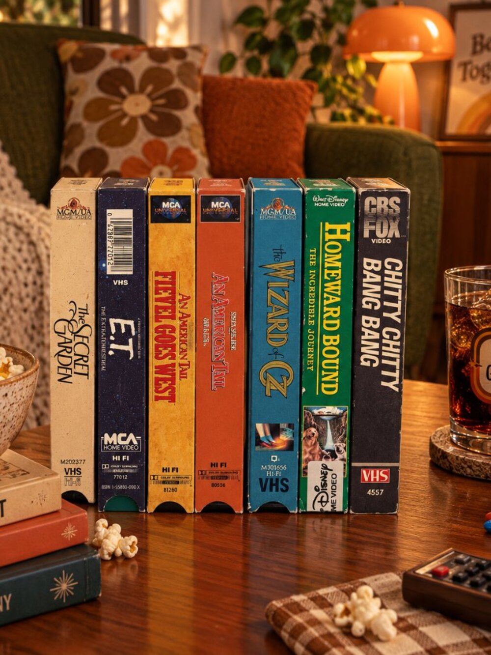 Vintage Family VHS Movie Lot of 7 Disney MGM MCA Classics E.T. Wizard of Oz
